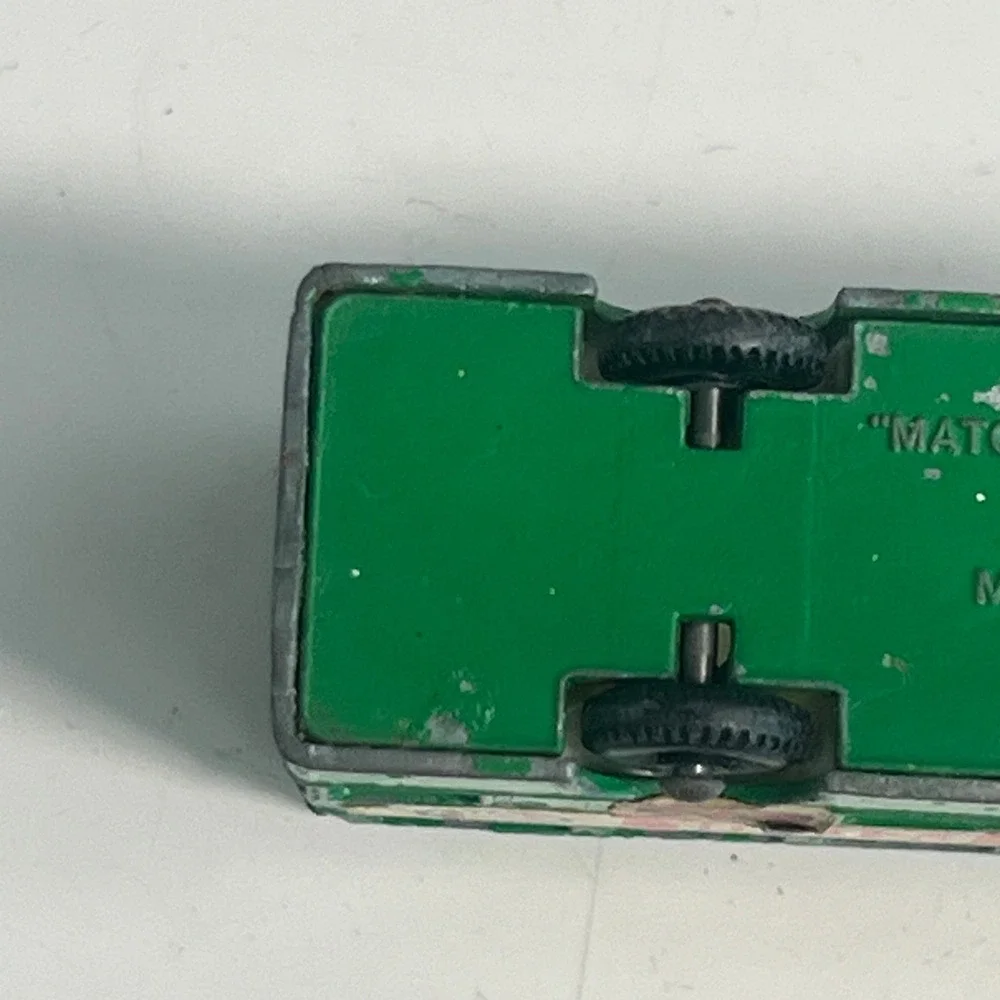 Vintage Matchbox Lesney No 74 Daimler Bus Green Esso Extra Petrol Made England
